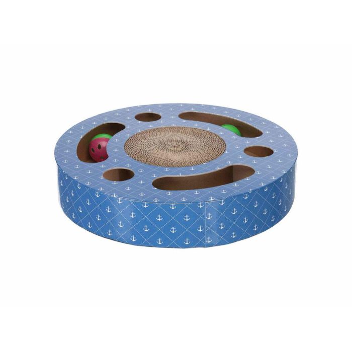 Rascador para Gatos Trixie Azul Cartón Plástico Ø 33 cm 3 Rascador para Gatos Trixie Azul Cartón Plástico Ø 33 cm 3