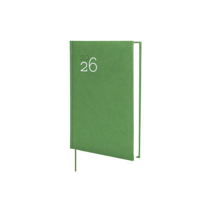 Agenda Anual (2026) Finocam Dynamic Milano Cosida Tapa Acolchada Y10 140X204 D/P Verde