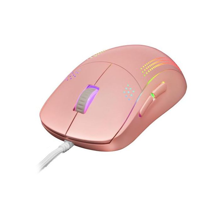 Mars Gaming MMPRO Ratón Gaming Ambidiestro 32000 DPI Óptico Pixart 3335PRO, Switches Kailh, RGB Chroma, 70gr - Negro/Blanco/Rosa Mars Gaming MMPRO Ratón Gaming Ambidiestro 32000 DPI Óptico Pixart 3335PRO, Switches Kailh, RGB Chroma, 70gr - Negro/Blanco/Rosa