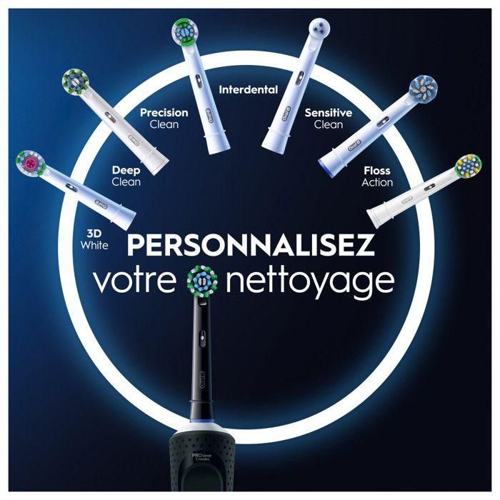 Oral-B VITALITY PRO NEGRO Cepillo Dientes Eléctrico con Temporizador, 3 Modos de Cepillado y 8800 Rotaciones/Minuto, 1 unidad 3 Oral-B VITALITY PRO NEGRO Cepillo Dientes Eléctrico con Temporizador, 3 Modos de Cepillado y 8800 Rotaciones/Minuto, 1 unidad 3