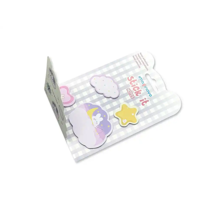 Imaginovo Bloc Notas Adhesivas Surprise Pegatina Sorpresa 20 Hojas Tamaños Surtidos Morado 4