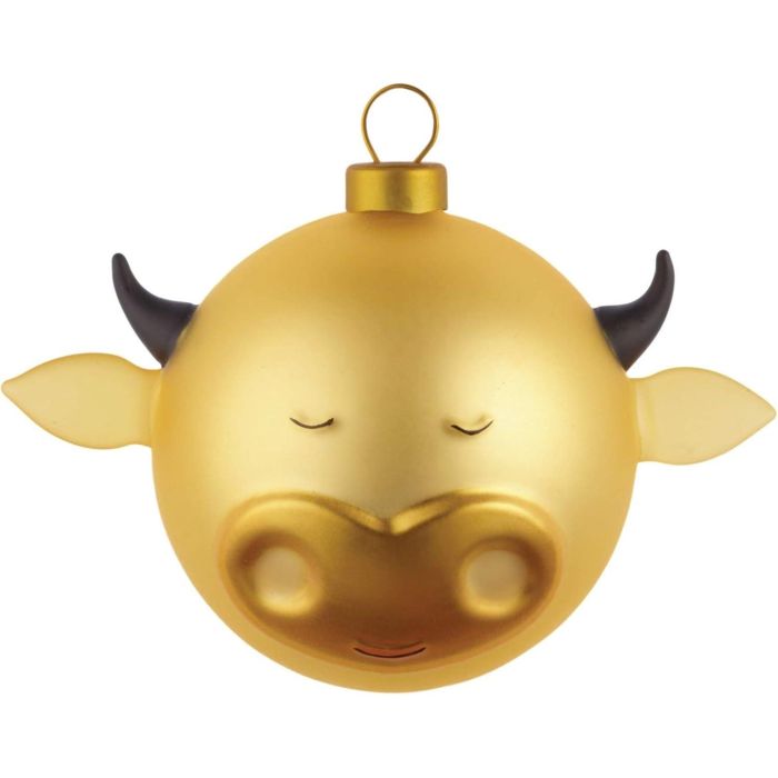 Alessi AMJ13 4 Bola de Navidad de Vidrio Soplado Decorada a Mano 14,5 cm