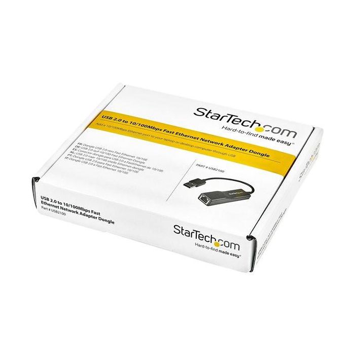 StarTech Adaptador de Red USB 2.0 a RJ45 Ethernet 10/100 Mbps, Chip ASIX AX88772C, Compatible con Windows/Mac/Linux/Chrome OS