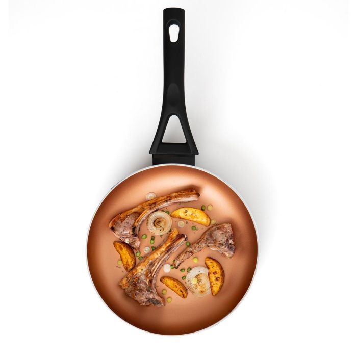 Pyrex Sartén Action Aluminio Prensado 24 cm Cobre Antiadherente Brillo 2