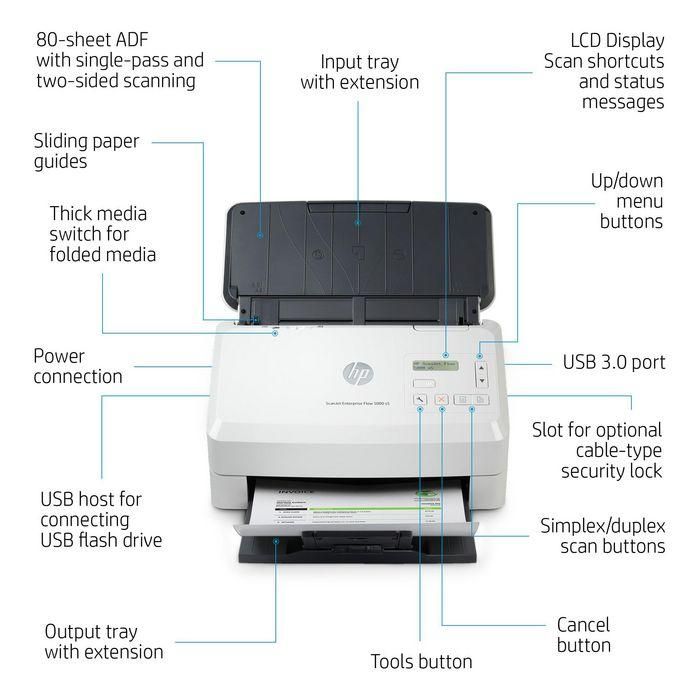 HP ScanJet Enterprise Flow 5000 s5 18 HP ScanJet Enterprise Flow 5000 s5 18