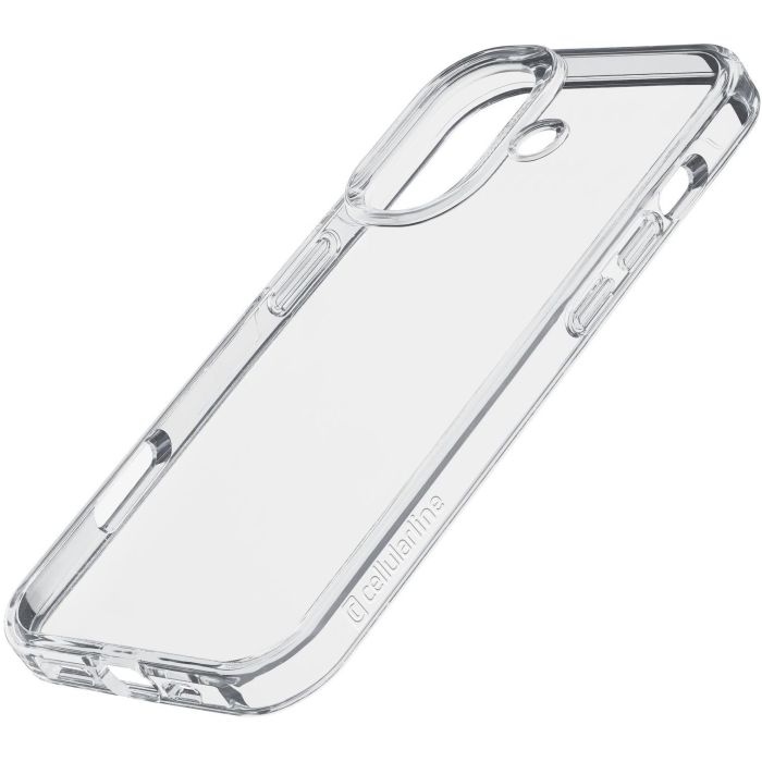 Cellularline Funda Become Eco para iPhone 16 Plus, Carcasa Protectora de Plástico 100% Reciclado, Transparente (6.7")