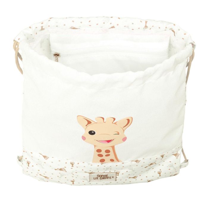 Sophie la Girafe Saco Plano Junior Honey 26x34x1 cm – Bolsa Infantil para Niños +3 Años