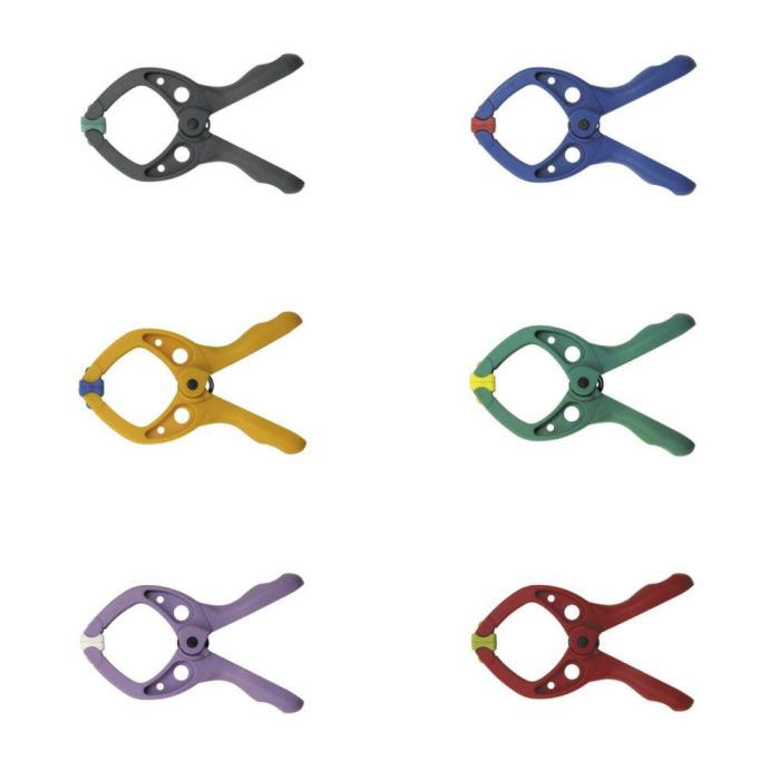 Wolfcraft Pinza Mini de Resorte Microfix, 20 mm, Para Maquetas y Fijación Precisa de Objetos Delicados, Colores Surtidos Wolfcraft Pinza Mini de Resorte Microfix, 20 mm, Para Maquetas y Fijación Precisa de Objetos Delicados, Colores Surtidos