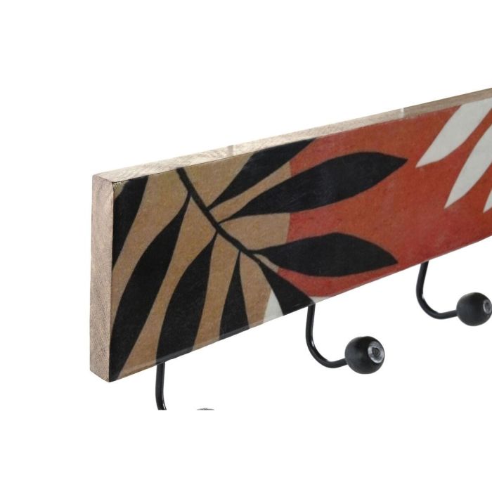 Perchero de Pared DKD Home Decor Multicolor Hierro Madera de mango Tropical Hoja de planta Lacado 38 x 5 x 18 cm (2 Unidades) 1 Perchero de Pared DKD Home Decor Multicolor Hierro Madera de mango Tropical Hoja de planta Lacado 38 x 5 x 18 cm (2 Unidades) 1