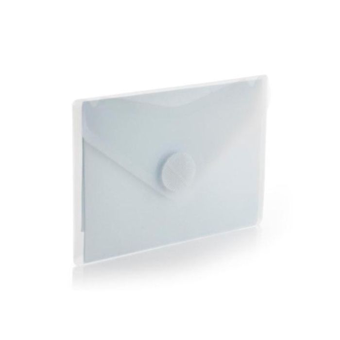 Office Box Sobre con Velcro V-Lock A7 Horizontal Classic PP Cristal Translúcido 8.5x12 cm (10 Unidades) Polipropileno 100% Reciclable (10 Unidades)
