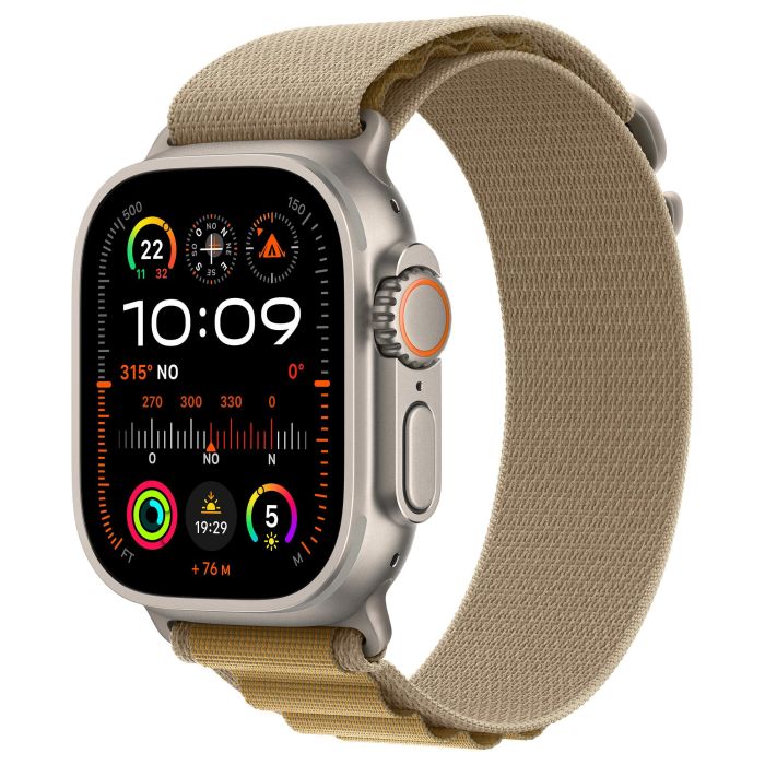 Apple Watch Ultra 2 GPS + Cellular 49mm Caja de Titanio Natural con Correa Alpine Loop Tan - Pequeña 0 Apple Watch Ultra 2 GPS + Cellular 49mm Caja de Titanio Natural con Correa Alpine Loop Tan - Pequeña 0