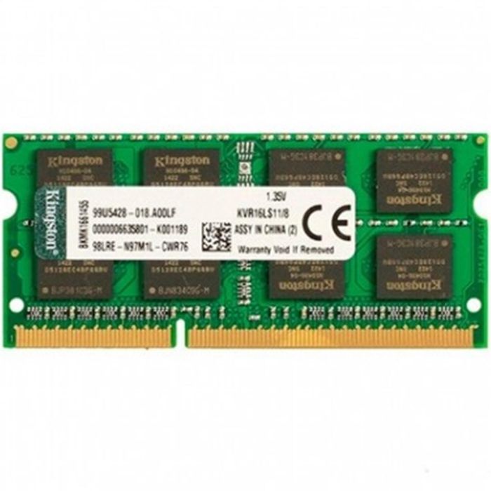 Memoria RAM Kingston ValueRAM 8GB/ DDR3L/ 1600MHz/ 1.35V/ CL11/ SODIMM Memoria RAM Kingston ValueRAM 8GB/ DDR3L/ 1600MHz/ 1.35V/ CL11/ SODIMM