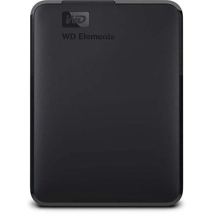 Disco Duro Externo Western Digital Elements Portable Negro 5 TB Disco Duro Externo Western Digital Elements Portable Negro 5 TB
