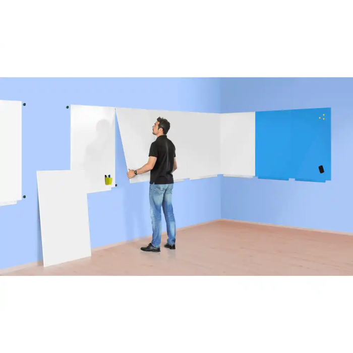 Rocada Pizarra Magnética Lacada Azul 55x75 cm 3