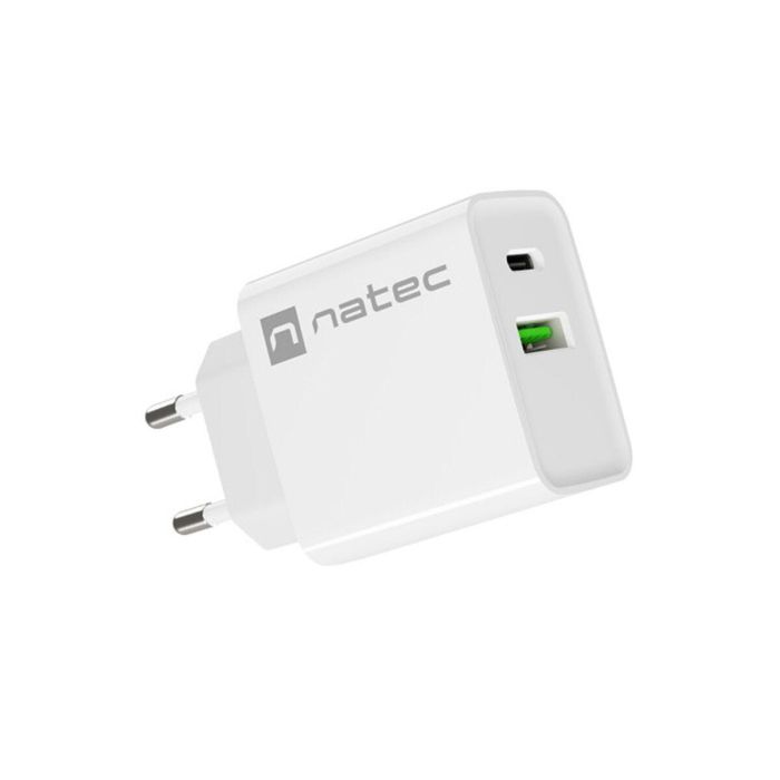 Cargador de Pared Natec RIBERA NUC-2061 Blanco 20 W 0 Cargador de Pared Natec RIBERA NUC-2061 Blanco 20 W 0