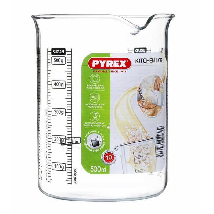 Vaso Medidor Vidrio Kitchen Lab Pyrex 11x10x13 cm Vaso Medidor Vidrio Kitchen Lab Pyrex 11x10x13 cm