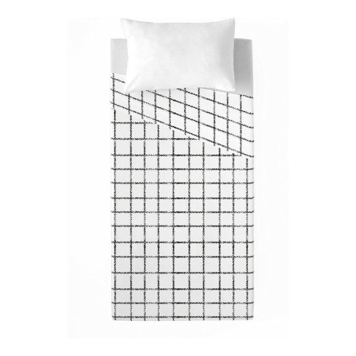 Juego de Sábanas Popcorn Ian Bw Cama de 80/90 160 x 270 cm Juego de Sábanas Popcorn Ian Bw Cama de 80/90 160 x 270 cm