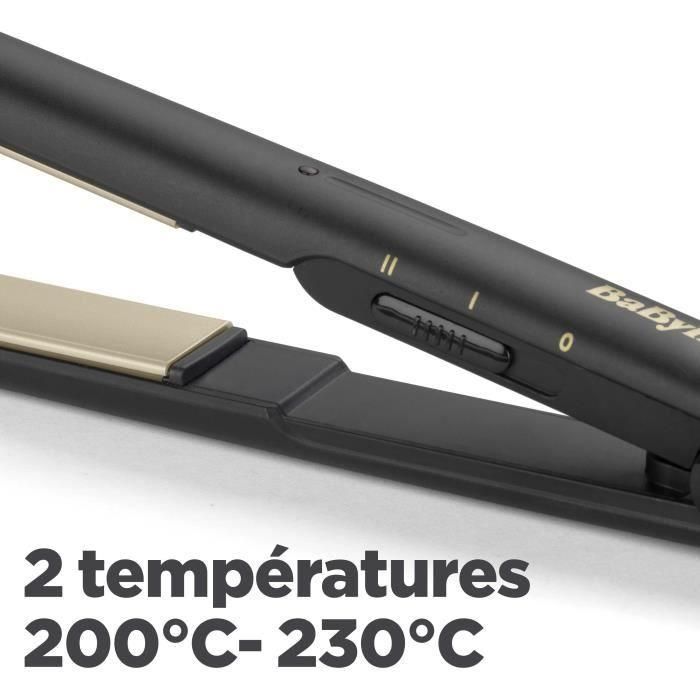 BaByliss ST089E - Plancha para el pelo BaByliss - 2 niveles de temperatura - Hasta 230 ° C - Placas de cerámica - Alfombra resistente al calor 4 BaByliss ST089E - Plancha para el pelo BaByliss - 2 niveles de temperatura - Hasta 230 ° C - Placas de cerámica - Alfombra resistente al calor 4