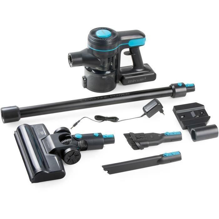 DOMO DO1135SV Aspiradora Escoba 2 en 1 - 10000 Pa, 40 min Autonomía, 600 ml Capacidad - Negro/Azul 3