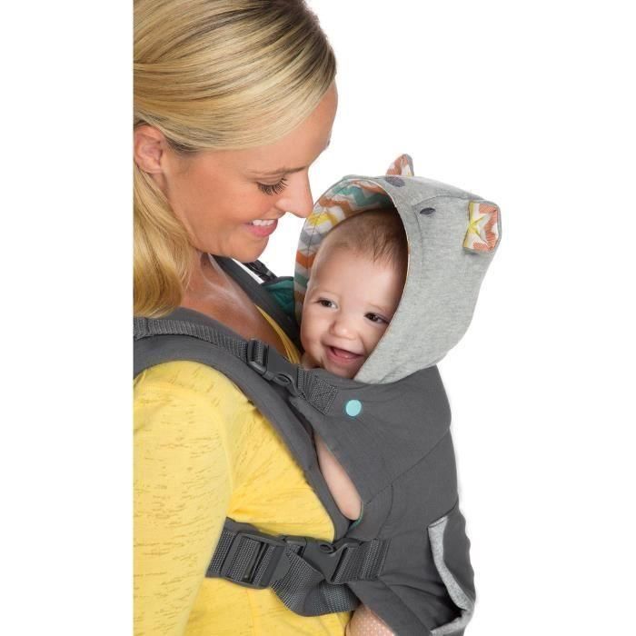 Mochila Porta Bebé INFANTINO Cuddle Up Bear - 2 modos: cara ventral y dorsal 3