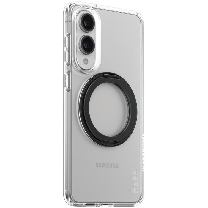 PanzerGlass CARE Feature Case Transparente con Soporte para Samsung Galaxy S25 Edge 5G, Compatible con Qi, Antigolpes y Antiamarilleamiento