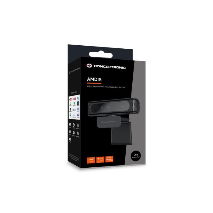 Webcam Fhd Conceptronic Amdis 1080P Usb 7