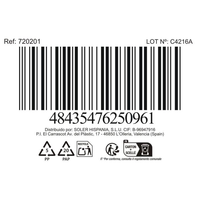 La Mediterranea Bol "Yummy" Blanco 12.8 x 9.1 x 5.5 cm (24 Unidades)