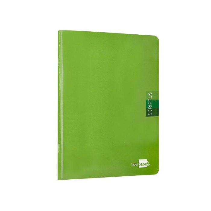 Libreta Liderpapel Scriptus A5 48 Hojas 90 gr-M2 Cuadro 4 mm Con Margen Color Verde 5 unidades 3