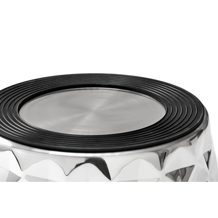 Hunter Comedero para Mascotas Namy 2600 mL Acero Inoxidable con Aro de Silicona Antideslizante, Forma Diamante, Apto Lavavajillas 3