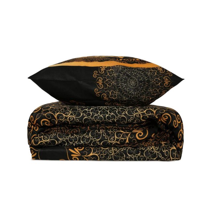 Juego de Cama 220x240 cm con 2 Fundas de Almohada 60x60 cm 100% Algodón Reforzado Negro ASI8681875567564 2