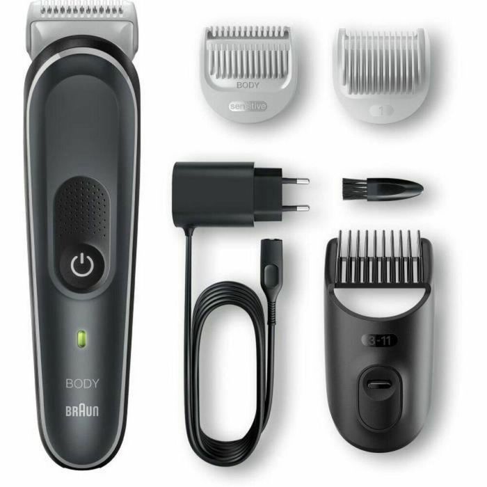 Braun Body Groomer 5 BG5340 Body Trimmer, con peine para zonas sensibles, gris/blanco