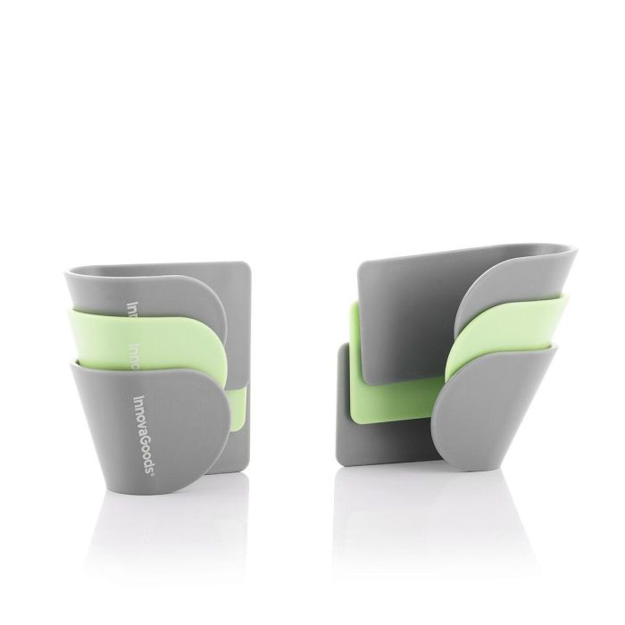 Set de 3 Soportes Adhesivos para Tapas de Cocina Smarack InnovaGoods 3 Set de 3 Soportes Adhesivos para Tapas de Cocina Smarack InnovaGoods 3