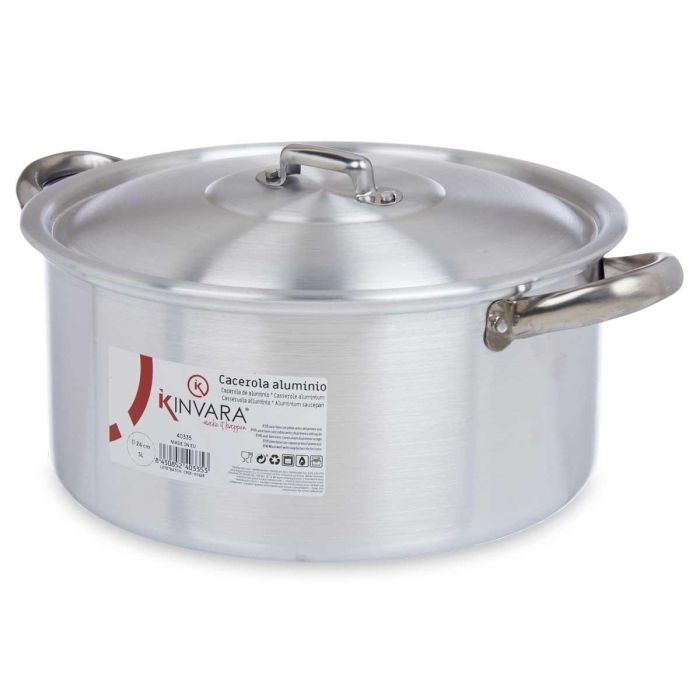 Cacerola Aluminio 24 Cm 5 L Kinvara (10 Unidades) 1 Cacerola Aluminio 24 Cm 5 L Kinvara (10 Unidades) 1