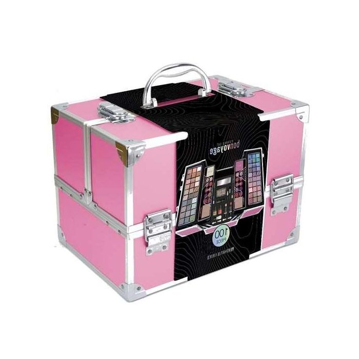 Maletin metalico maquillaje professional color pink (rosa) incluye 100 piezas. 30.40x23.40x20.60 cm 1 Maletin metalico maquillaje professional color pink (rosa) incluye 100 piezas. 30.40x23.40x20.60 cm 1