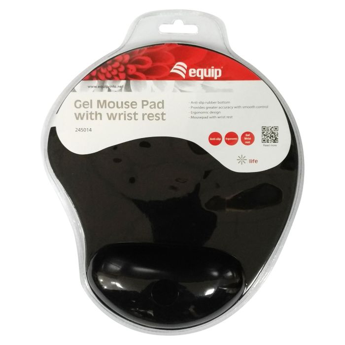 EQUIP ALFOMBRILLA DE GEL PARA MOUSE LIFE COLOR NEGRO