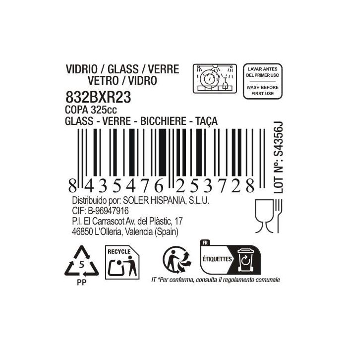 La Mediterranea Copa Festo Luster 325 cc - ø8.7 x 17 cm (36 Unidades) 9