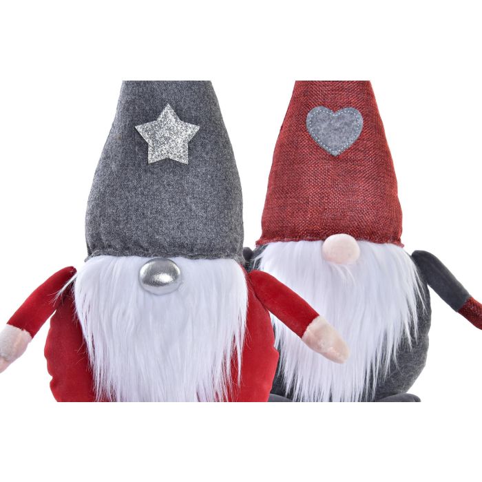 DKD Home Decor Sujetapuertas Decorativo de Navidad Colección Alpina Noel, Poliéster Rojo Gris Blanco, 13x35x27 cm - Pack 4 Unidades 1 DKD Home Decor Sujetapuertas Decorativo de Navidad Colección Alpina Noel, Poliéster Rojo Gris Blanco, 13x35x27 cm - Pack 4 Unidades 1