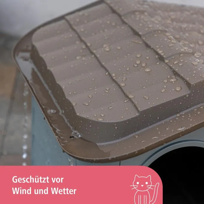 Kerbl Casa para gatos Paola Eco PAO4018653266045 - 60 x 51 x 41 cm - Gris y Marrón - Plástico Reciclado 3 Kerbl Casa para gatos Paola Eco PAO4018653266045 - 60 x 51 x 41 cm - Gris y Marrón - Plástico Reciclado 3