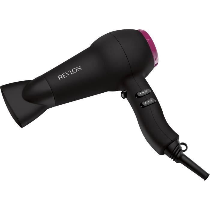 Revlon Secador de Pelo 2000W Iónico Cerámica, Ligero para Secado Rápido, 3 Temperaturas, 2 Velocidades, Aire Frío 0 Revlon Secador de Pelo 2000W Iónico Cerámica, Ligero para Secado Rápido, 3 Temperaturas, 2 Velocidades, Aire Frío 0