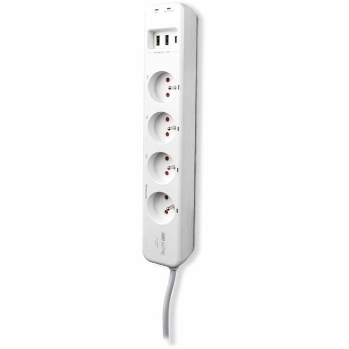 SCS Sentinel Regleta Conectada SmartPlug Strip - 4 Enchufes (3 Inteligentes) - Control App, Wi-Fi, Alexa, Google Assistant - 3600W 5 SCS Sentinel Regleta Conectada SmartPlug Strip - 4 Enchufes (3 Inteligentes) - Control App, Wi-Fi, Alexa, Google Assistant - 3600W 5