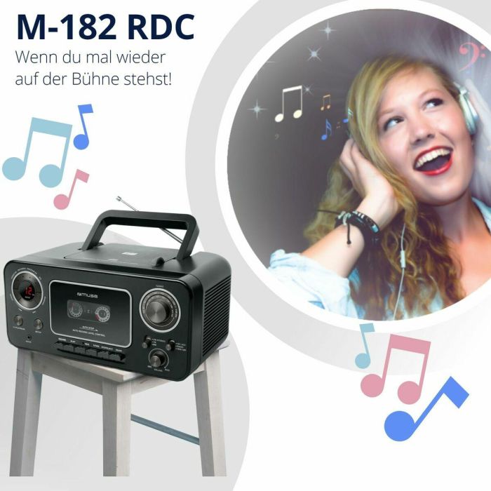 Radio Cassette Muse M-182 RDC 3 Radio Cassette Muse M-182 RDC 3