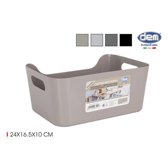Cesta Multiusos 4-S 24x16.5x10 cm Dem (24 Unidades) Cesta Multiusos 4-S 24x16.5x10 cm Dem (24 Unidades)