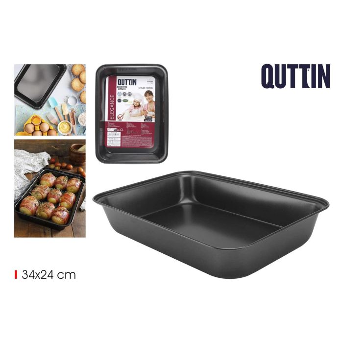 Bandeja rectangular Quttin 34x24 cm 0.5 mm (12 Unidades) Bandeja rectangular Quttin 34x24 cm 0.5 mm (12 Unidades)