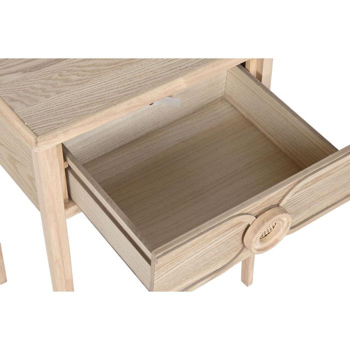 Mesita De Noche Romantico DKD Home Decor Natural 35 x 65 x 48 cm 5 Mesita De Noche Romantico DKD Home Decor Natural 35 x 65 x 48 cm 5