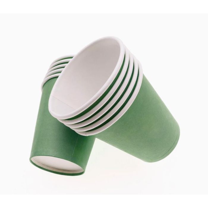 Set de 24 vasos de cartón verde 200 cc Algon (36 Cajas) 4 Set de 24 vasos de cartón verde 200 cc Algon (36 Cajas) 4