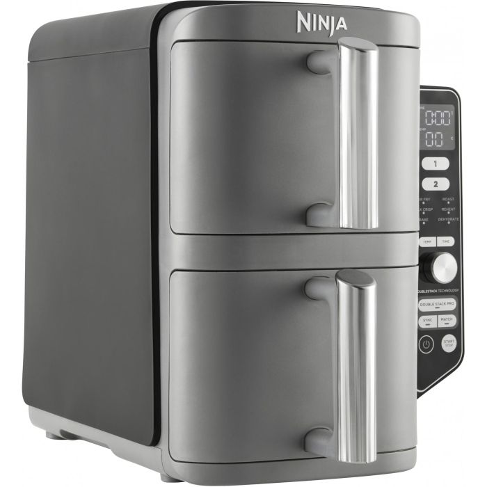 Ninja SL400EU Freidora de Aire Doble Cesta 9.5L Double Stack XL para 8 Personas con 6 Funciones de Cocción 4
