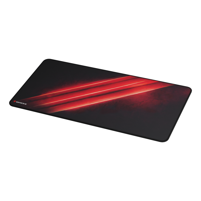 Genesis Carbon 500 Maxi Flash G2 Alfombrilla de ratón gaming XL 900x450mm Negro Rojo, superficie SPEED, antideslizante, resistente al agua