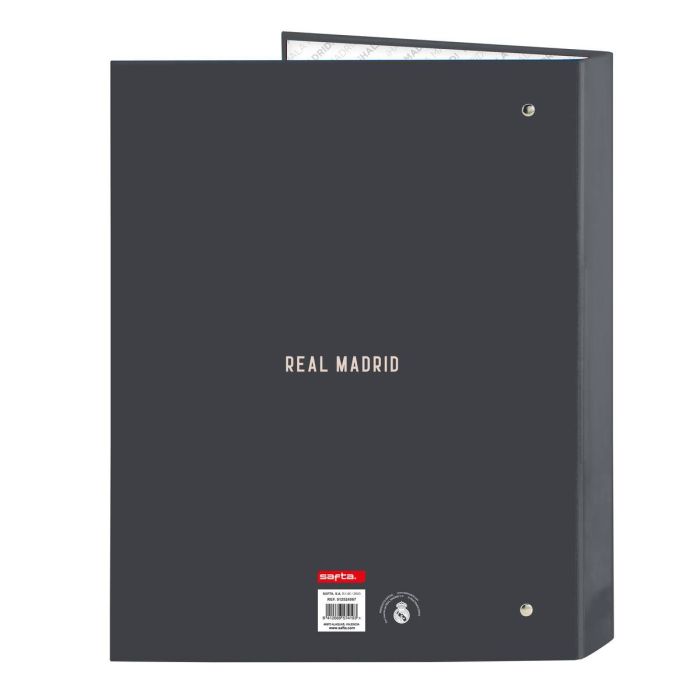 Carpeta de anillas Real Madrid C.F. Gris A4 26.5 x 33 x 4 cm 1