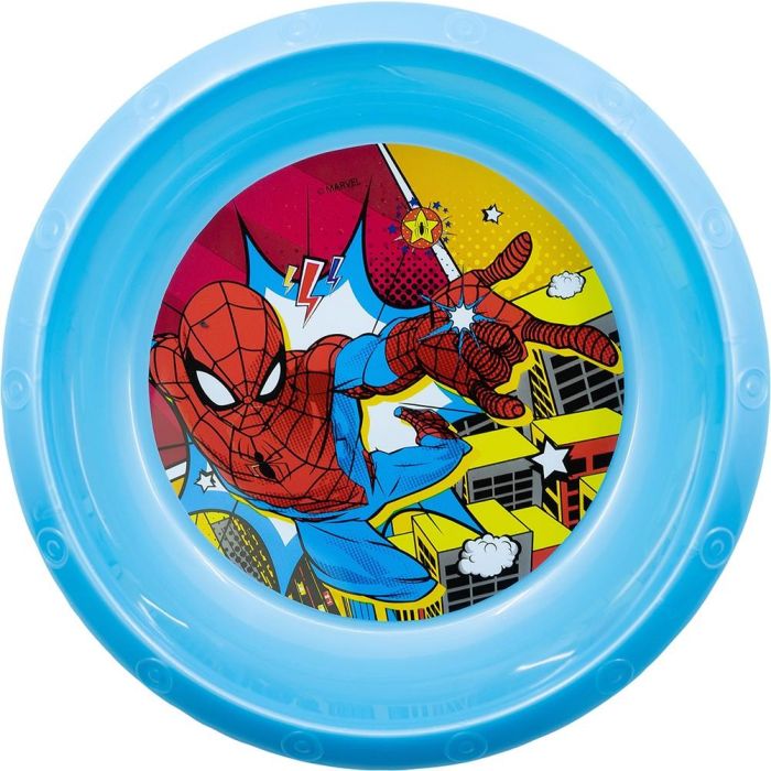 Marvel Spiderman Cuenco Fácil CZ11378 Infantil Plástico Libre BPA Reciclable 16,7cm 2