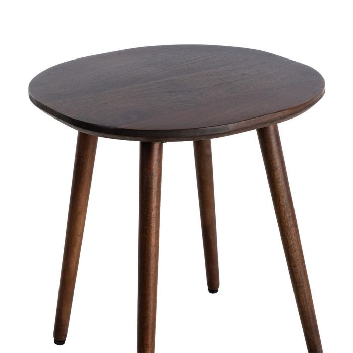 Mesita Marrón Oscuro Madera de Mango 50 X 50 X 55 cm